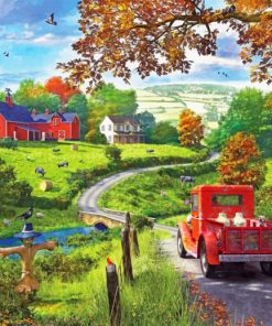 Nature Farm Scenery paint by numbers