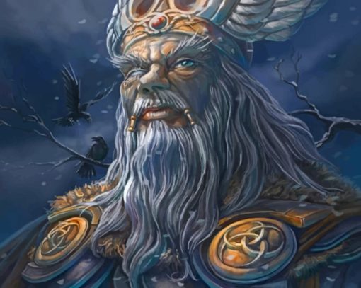 Odin God paint by numbers