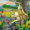 Wolves In The Spring paint by numbers