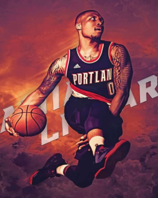 Damian Lillard Paint by numbers