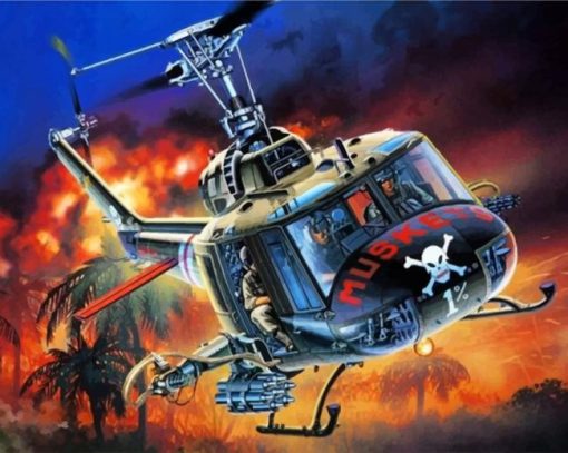 Dangerous Helicopters paint by numbers