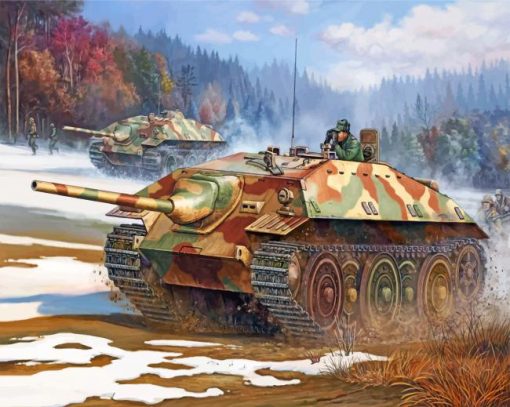 german tanks ww2 paint by numbers