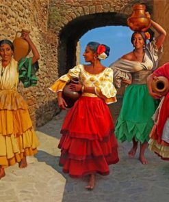 gypsy spanish Women paint by numbers