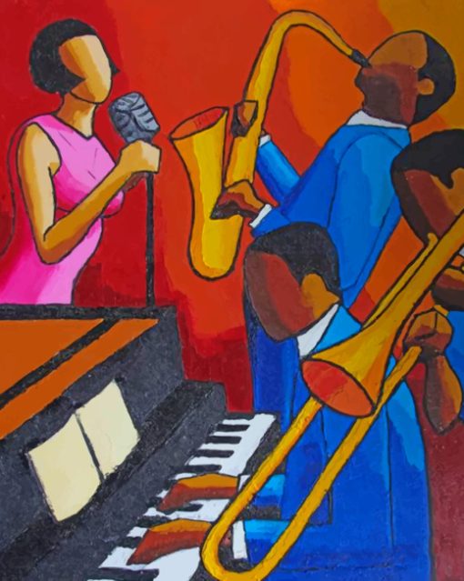 Jazz Music Paint by numbers