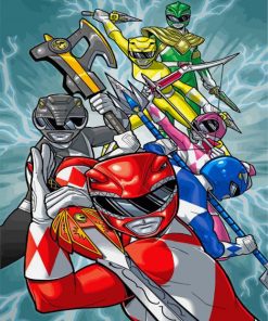 Power Rangers Illustration Paint by numbers