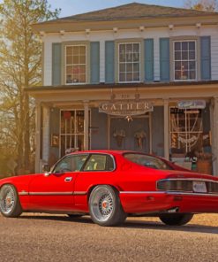 Red Jaguar Xjs Paint by numbers