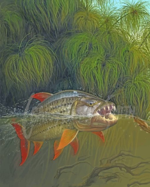 tigerfish In Water paint by numbers