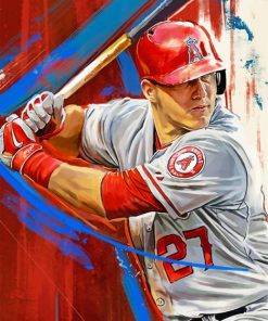 Baseball Player paint by numbers