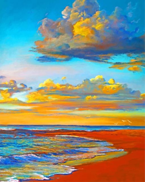 Sunset Beachside Paint by numbers