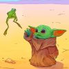 baby-yoda-and-the-frog-paint-by-numbers