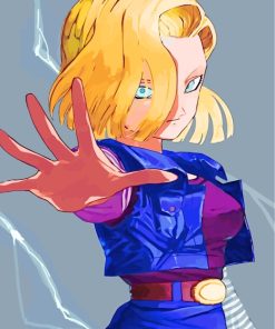 Android 18 Paint by numbers