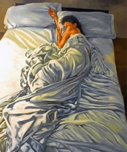 Sleepy Woman Paint by numbers