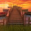 Sunset Dock Paint by numbers