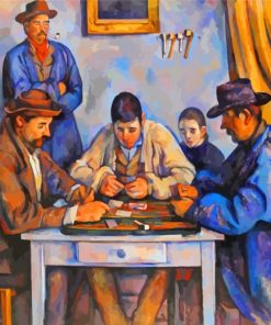 The Card Players Paint by numbers