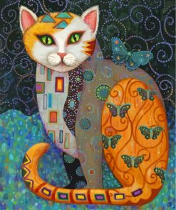 gustav-klimt-cat-paint-by-numbers