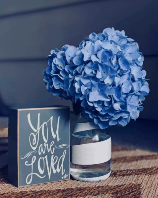 Beautiful-Hydrangea-Blue-Flower-paint-by-number