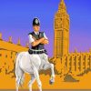 English Police Man Paint by numbers