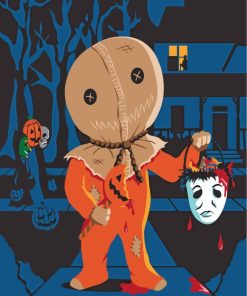 Halloween Trick r Treat Paint by numbers