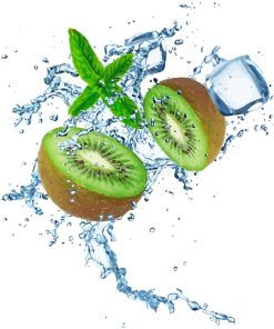 Kiwi Water Splash Paint by numbers