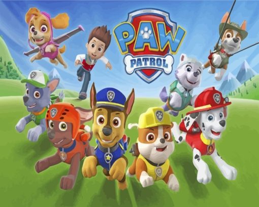 Paw Patrol Animation Paint by numbers