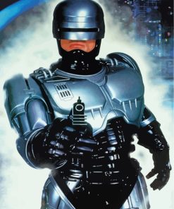 Robocop Movie Peter Weller paint by numbers