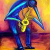 Saxophone Player Art Paint by numbers