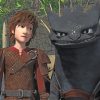 Toothless Dragon And Hiccup Paint by numbers