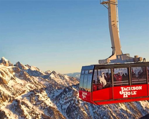 aerial-tram-jackson-hole-paint-by-number