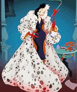 Cruella De Vil Paint by numbers