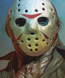 Scary Jason Voorhees paint by numbers