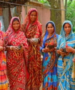 Indian Women Wearing Sari Paint by numbers