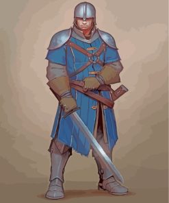 medieval-guard-paint-by-numbers