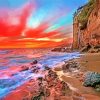 Aesthetic Laguna Beach Sunset paint by number