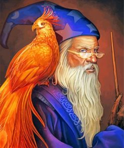 Albus Dumbledore And Fawkes Paint By Numbers