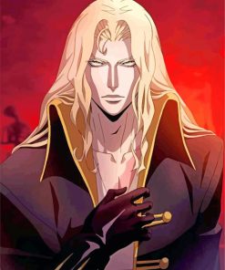 Alucard Castlevania paint by number