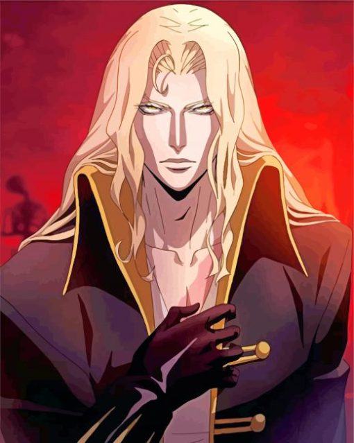 Alucard Castlevania paint by number