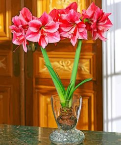 Amaryllis Vase paint by number