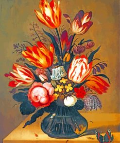 Ambrosius Bosschaert Flowers Vase paint by numbers