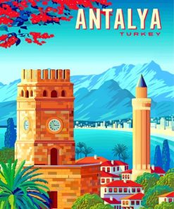 Antalya Turkey paint by numbers