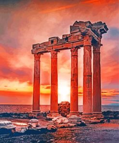 Apollon Temple Antalya paint by number