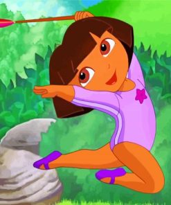 Ballerina Dora paint by numbers