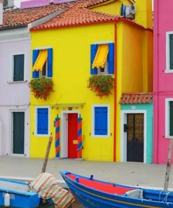 Burano Venice Italy paint by numbers