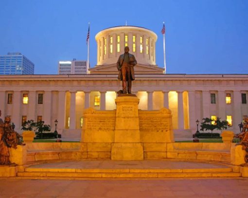 Ohio State Capitol paint by numbers