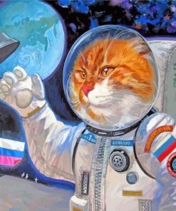 Cat In Space paint by numbers