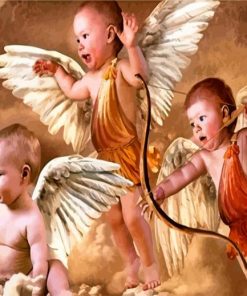 Cherubs Angels Babies paint by numbers