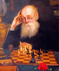 Chess Player paint by number