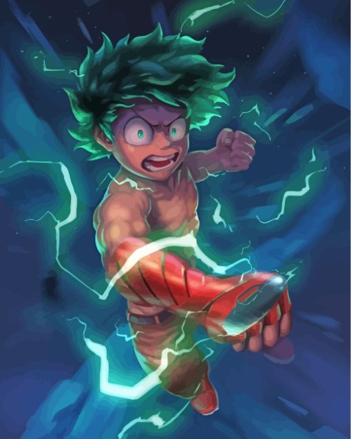 Deku Izuku Midoriya Mha paint by number