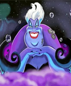 Disney Ursula Witch paint by number