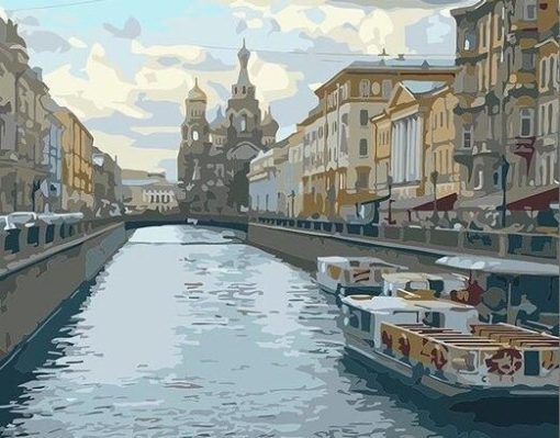 St Petersburg River paint by numbers