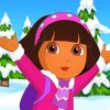 Dora In Snow paint by number